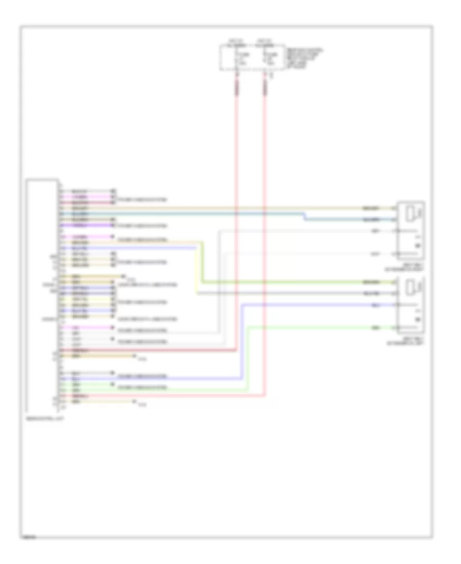 Rear Control Unit Wiring Diagram, Coupe for Mercedes-Benz E350 4Matic 2011