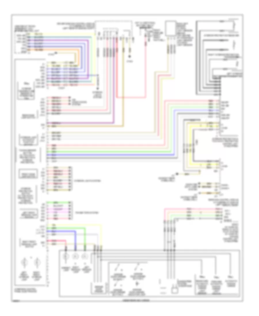 Overhead Console Wiring Diagram, Coupe for Mercedes-Benz E350 4Matic 2011