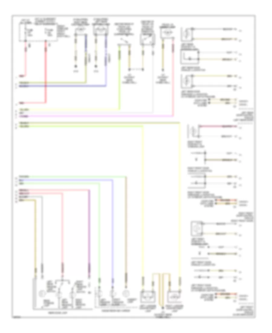 Courtesy Lamps Wiring Diagram, Sedan (2 of 2) for Mercedes-Benz E350 4Matic 2011