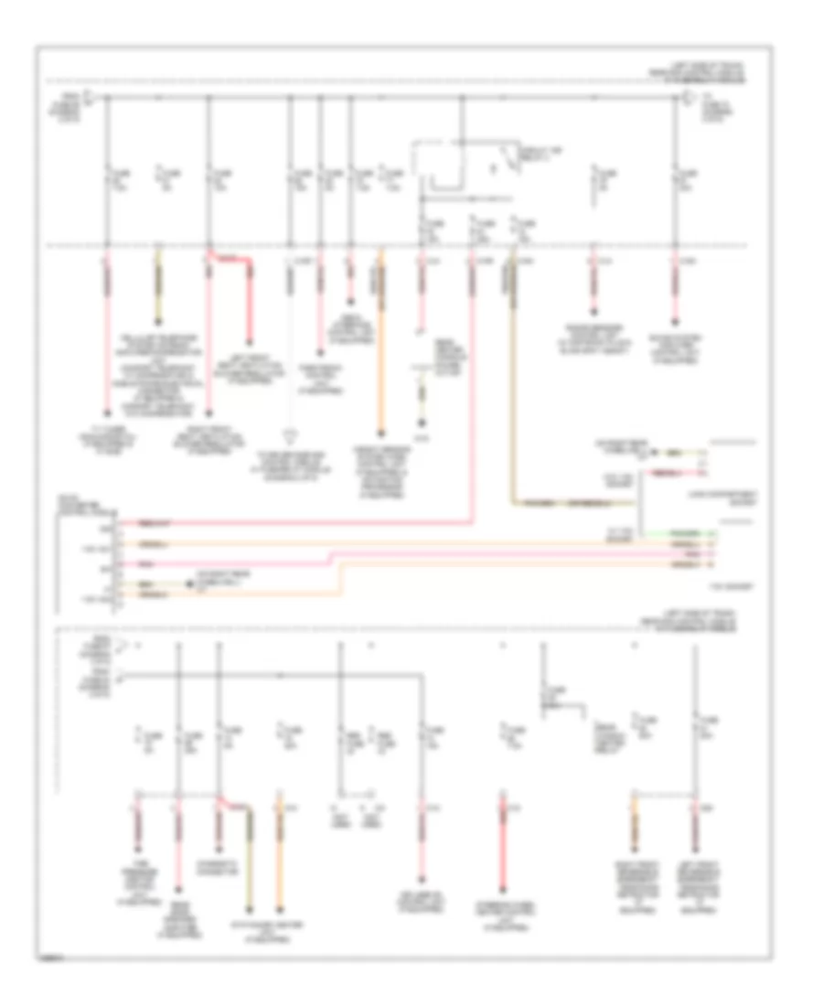 Power Distribution Wiring Diagram Sedan 3 of 5 for Mercedes Benz E350 4Matic 2011