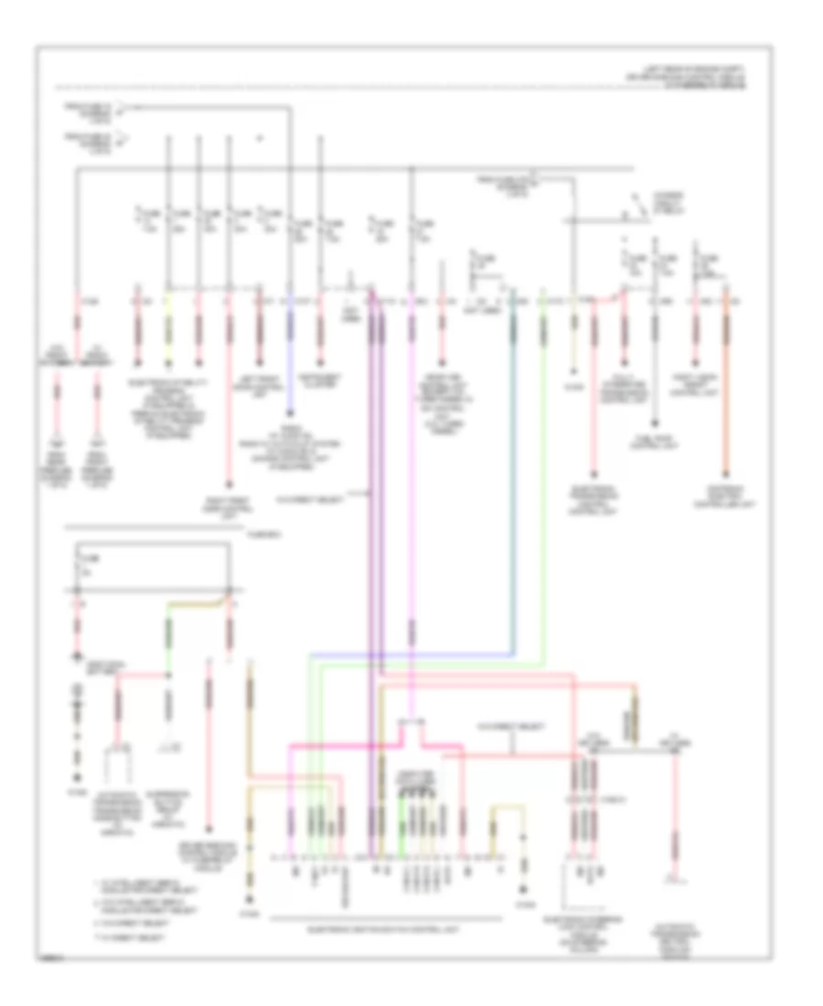 Power Distribution Wiring Diagram, Sedan (5 of 5) for Mercedes-Benz E350 4Matic 2011