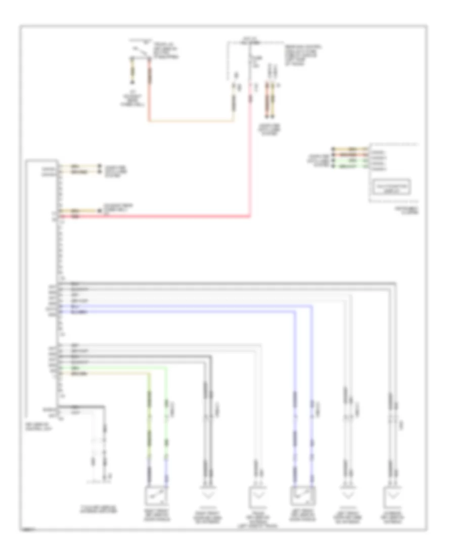 Keyless Go System Wiring Diagram, Coupe for Mercedes-Benz E350 4Matic 2011