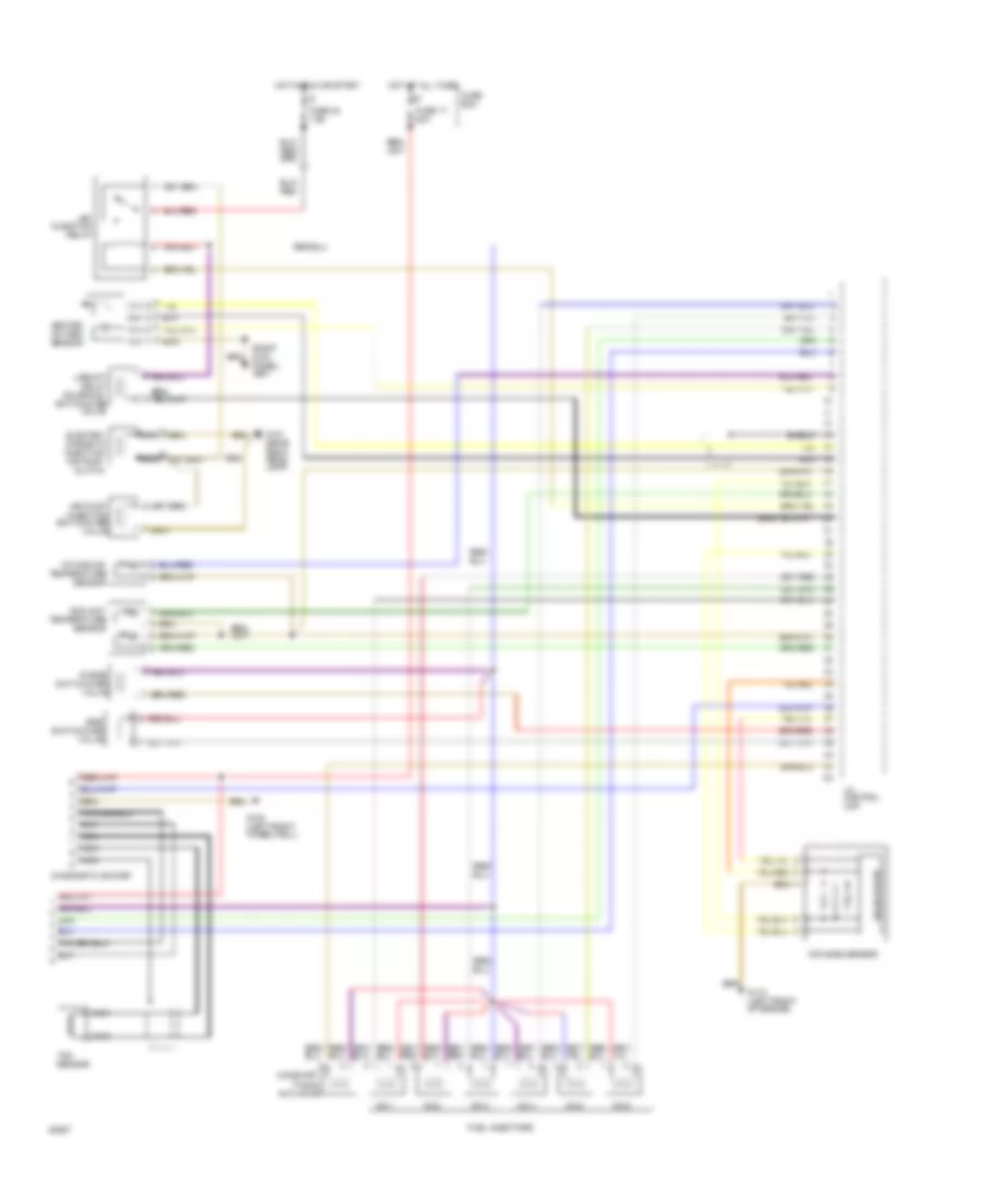 3.2L, Engine Performance Wiring Diagrams (2 of 2) for Mercedes-Benz 300SE 1992