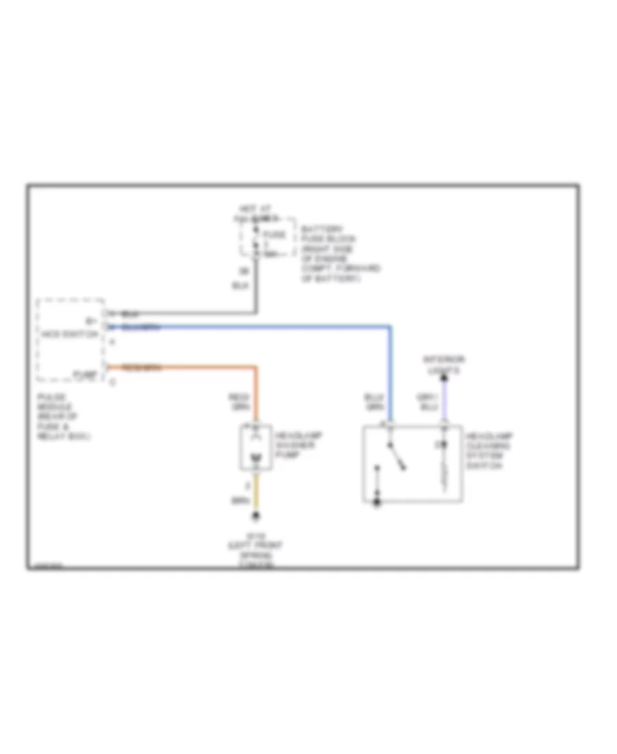 схема шайбы фары для Mercedes-Benz SLK320 2001