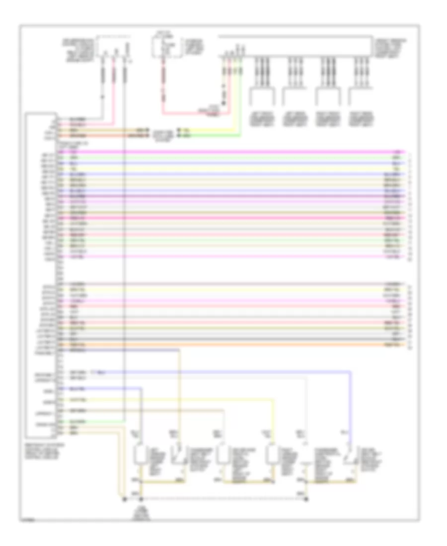 Supplemental Restraint Wiring Diagram (1 of 2) for Mercedes-Benz E550 4Matic 2008