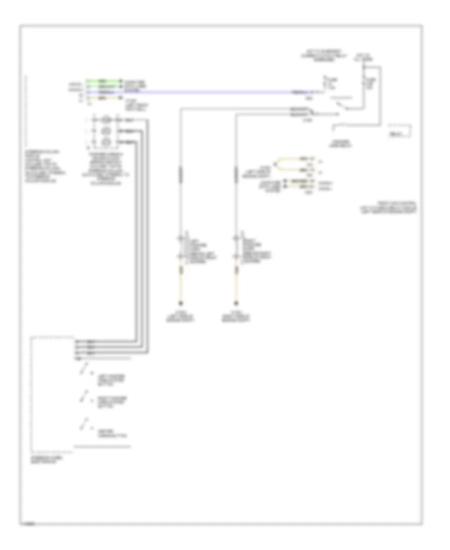 Horn Wiring Diagram for Mercedes Benz GLK350 2013