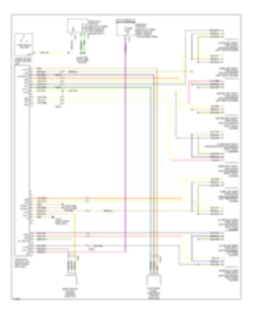 Parktronic Wiring Diagram for Mercedes-Benz GLK350 2013