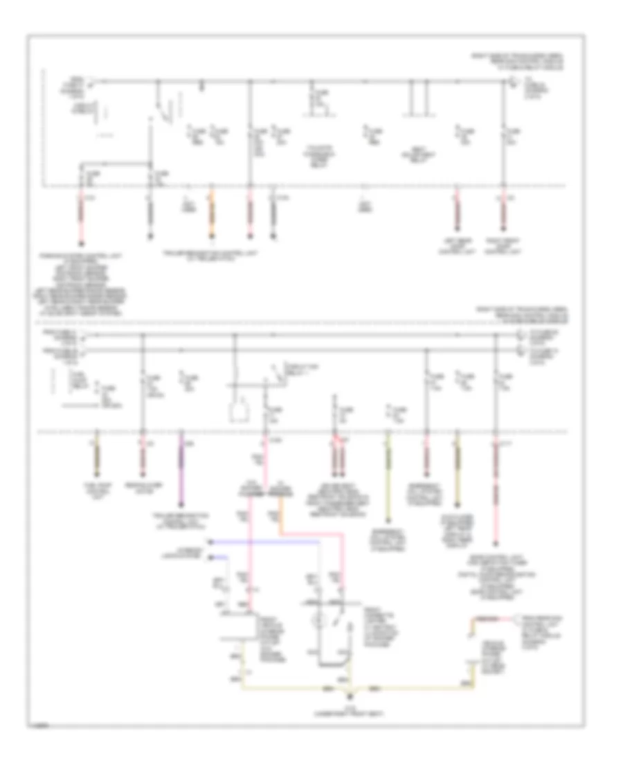 Power Distribution Wiring Diagram 2 of 5 for Mercedes Benz GLK350 2013