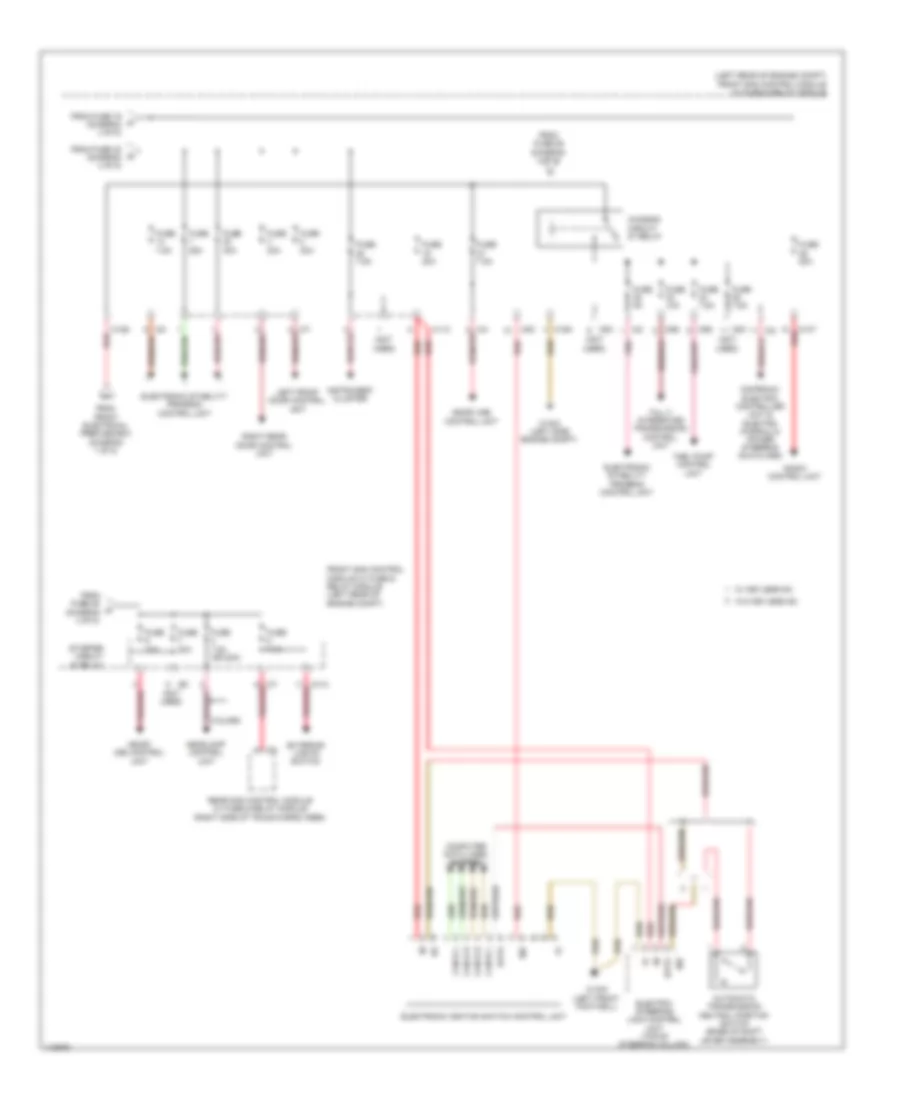 Power Distribution Wiring Diagram (5 of 5) for Mercedes-Benz GLK350 2013