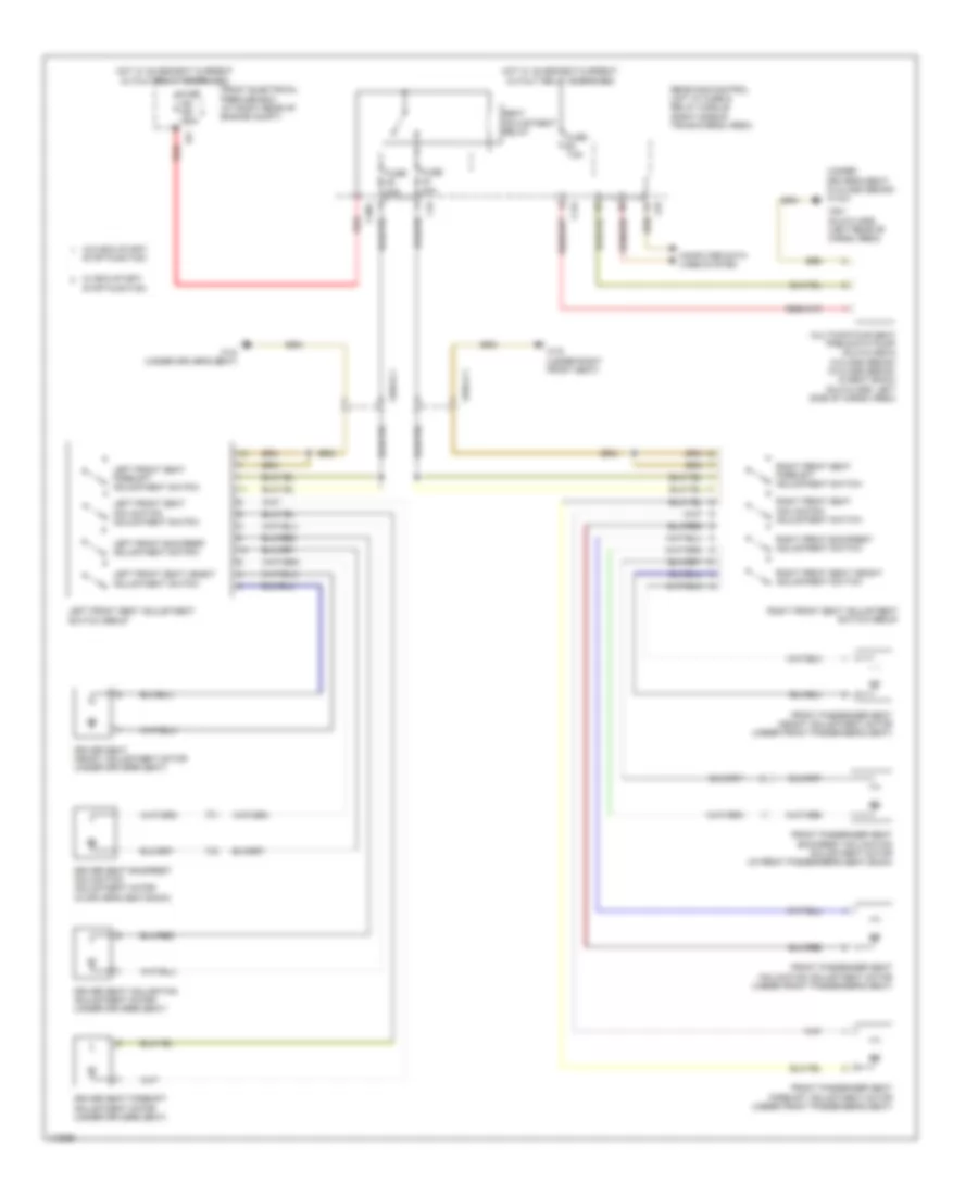 Power Seat Wiring Diagram, with Fully Electric Seat Adjustment for Mercedes-Benz GLK350 2013