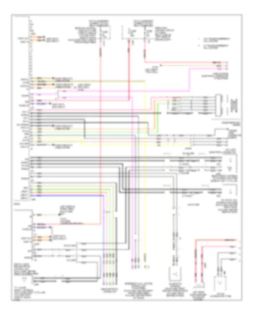 Radio Wiring Diagram (1 of 3) for Mercedes-Benz GLK350 2013