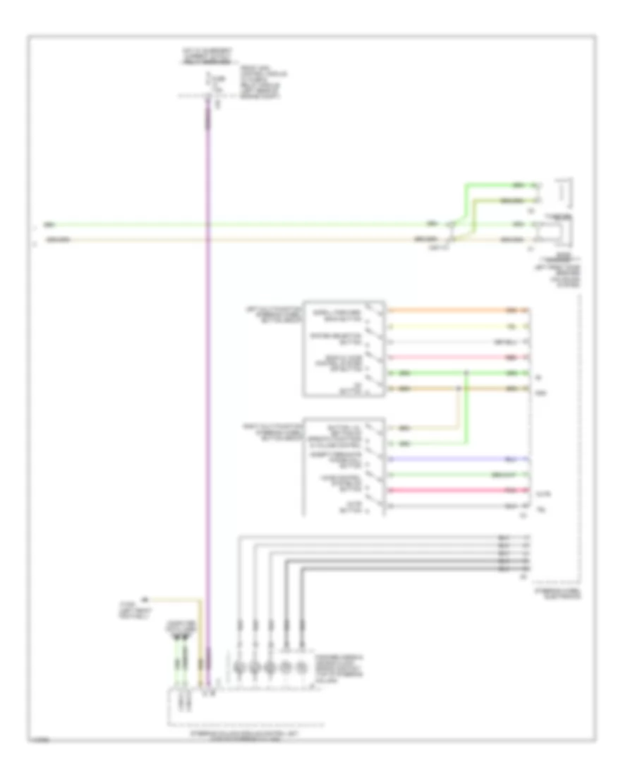 Radio Wiring Diagram 3 of 3 for Mercedes Benz GLK350 2013