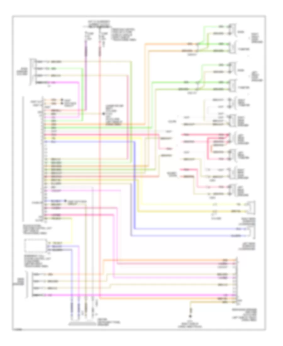 Sound Amplifier Wiring Diagram for Mercedes-Benz GLK350 2013