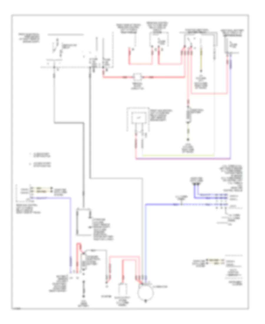 Charging Wiring Diagram for Mercedes Benz GLK350 2013