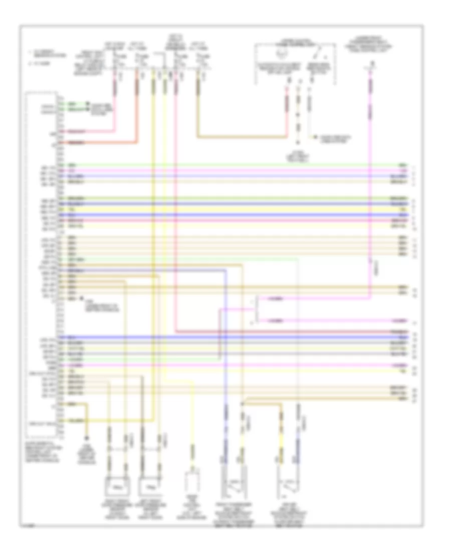 Supplemental Restraint Wiring Diagram (1 of 3) for Mercedes-Benz GLK350 2013