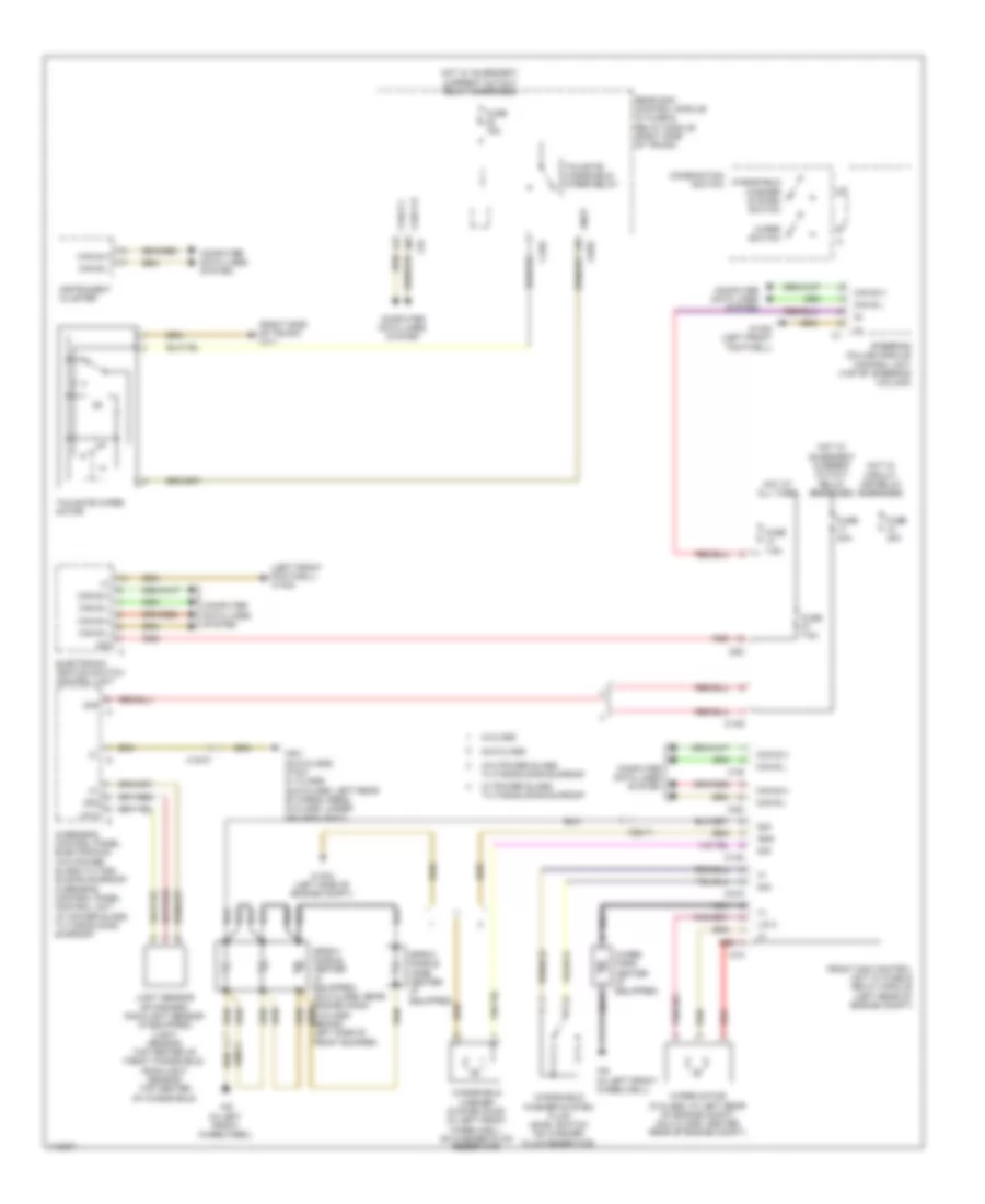 Wiper Washer Wiring Diagram for Mercedes Benz GLK350 2013
