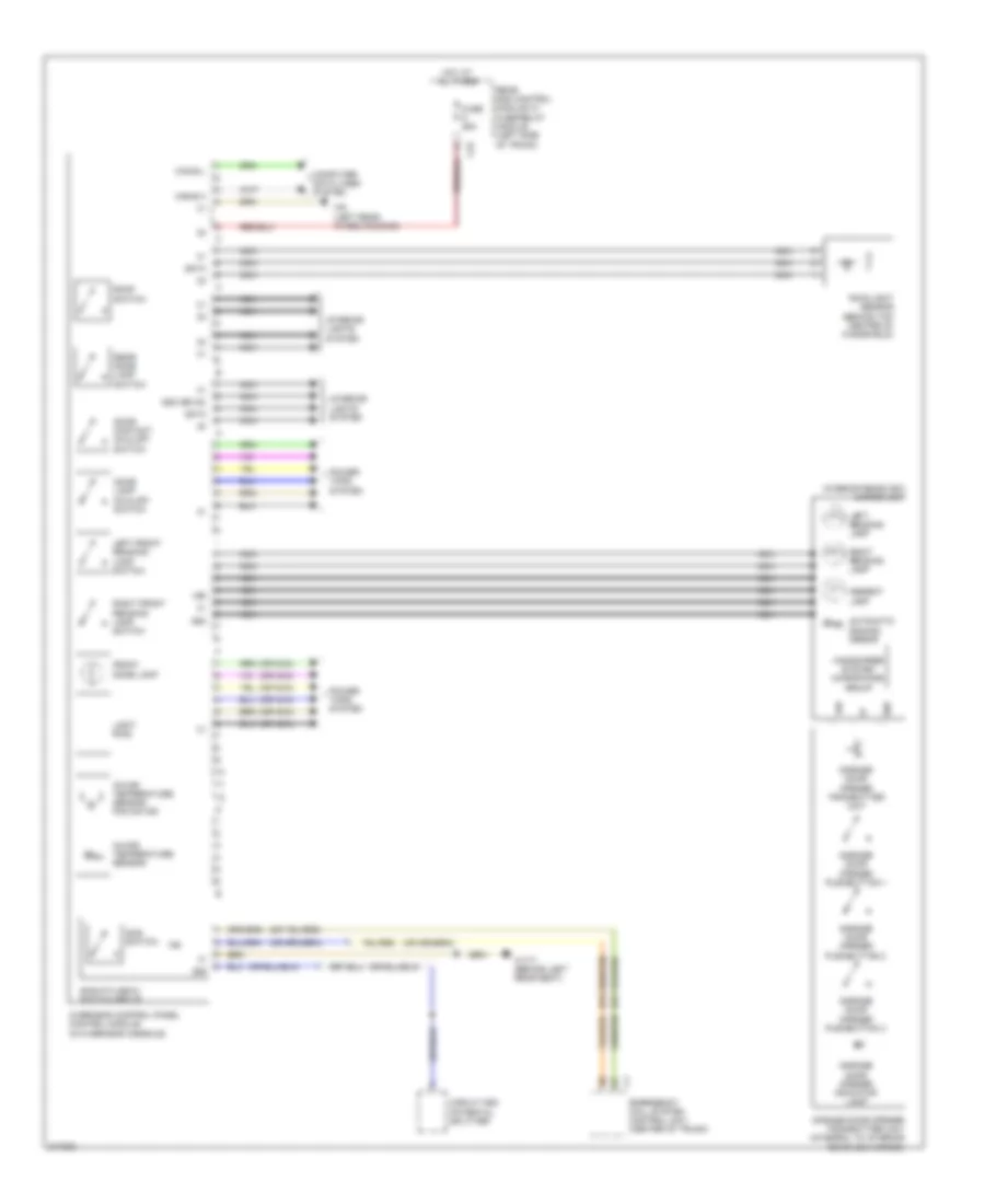 Overhead Console Wiring Diagram for Mercedes-Benz E350 4Matic 2009