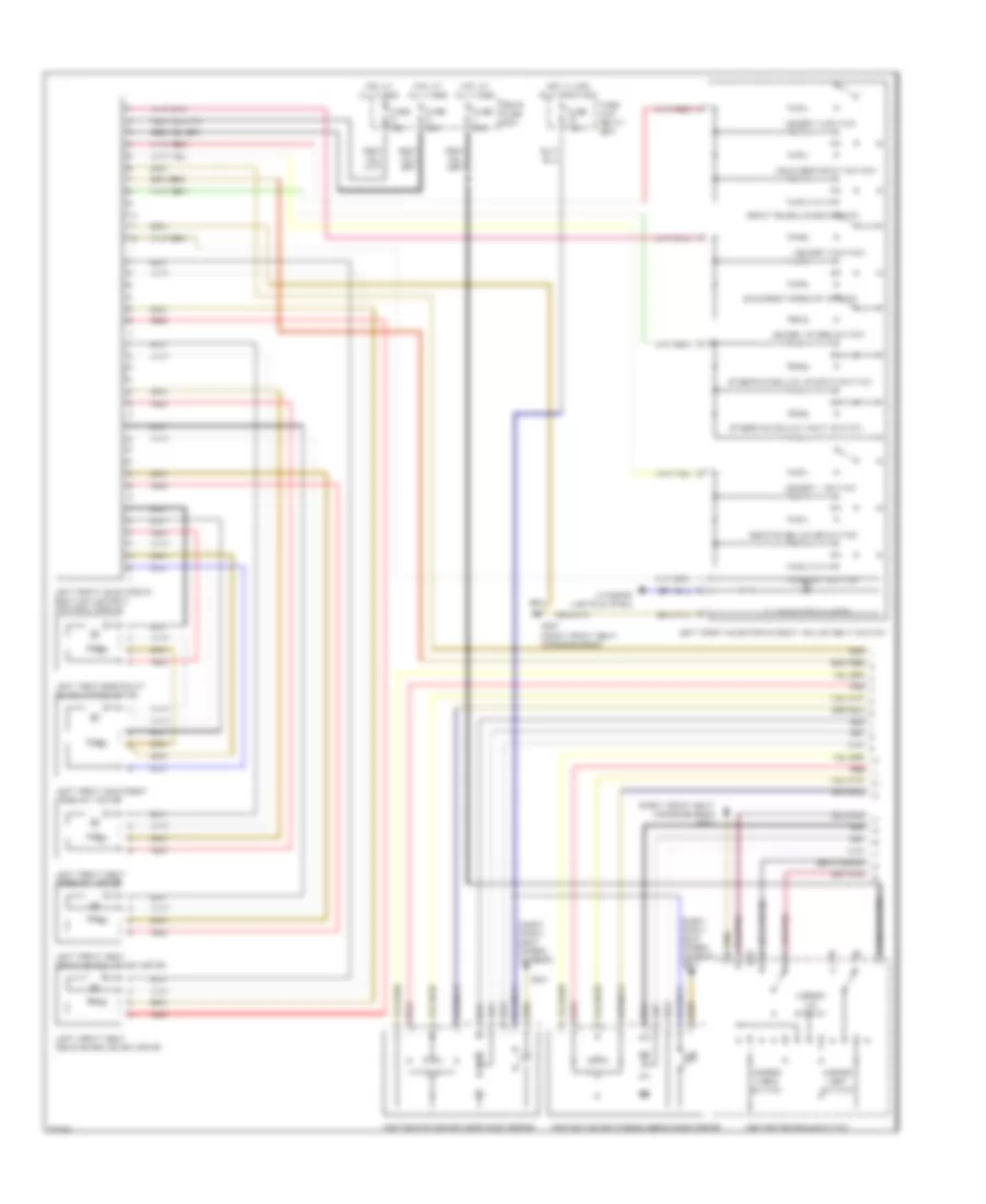 Memory System Wiring Diagrams 1 of 2 for Mercedes Benz E300 1996