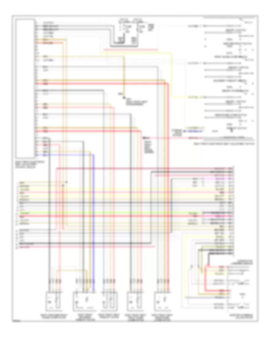 Memory System Wiring Diagrams 2 of 2 for Mercedes Benz E300 1996