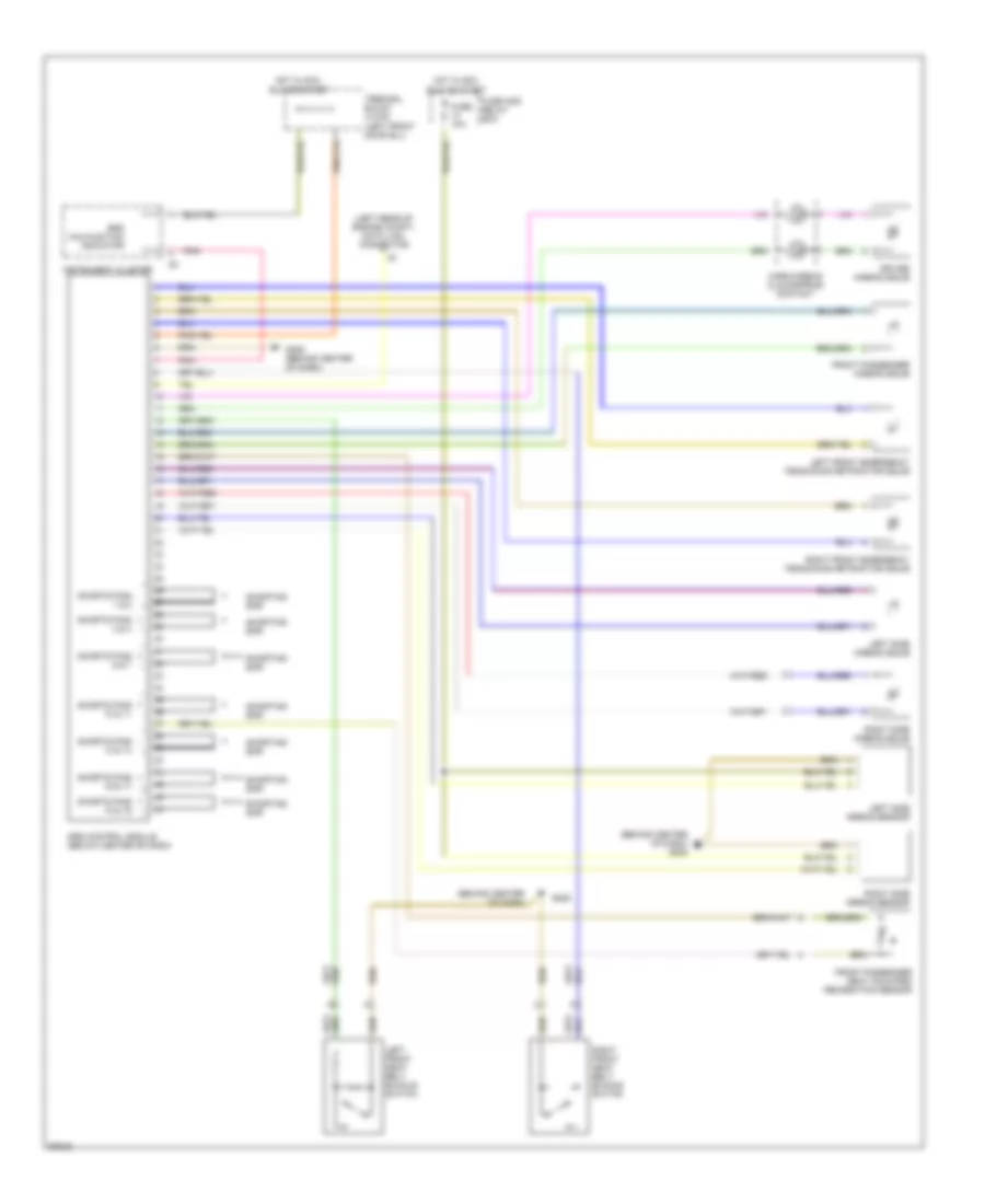 Supplemental Restraint Wiring Diagram for Mercedes-Benz E300 1996