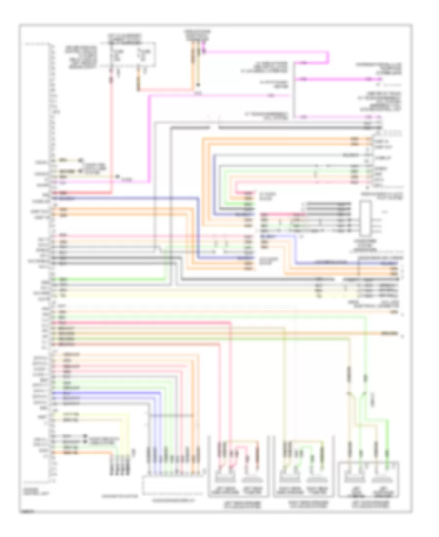 COMAND Actuation Wiring Diagram Coupe 1 of 2 for Mercedes Benz E550 2011