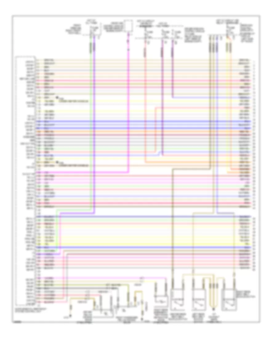 Supplemental Restraint Wiring Diagram, Sedan (1 of 4) for Mercedes-Benz E550 2011