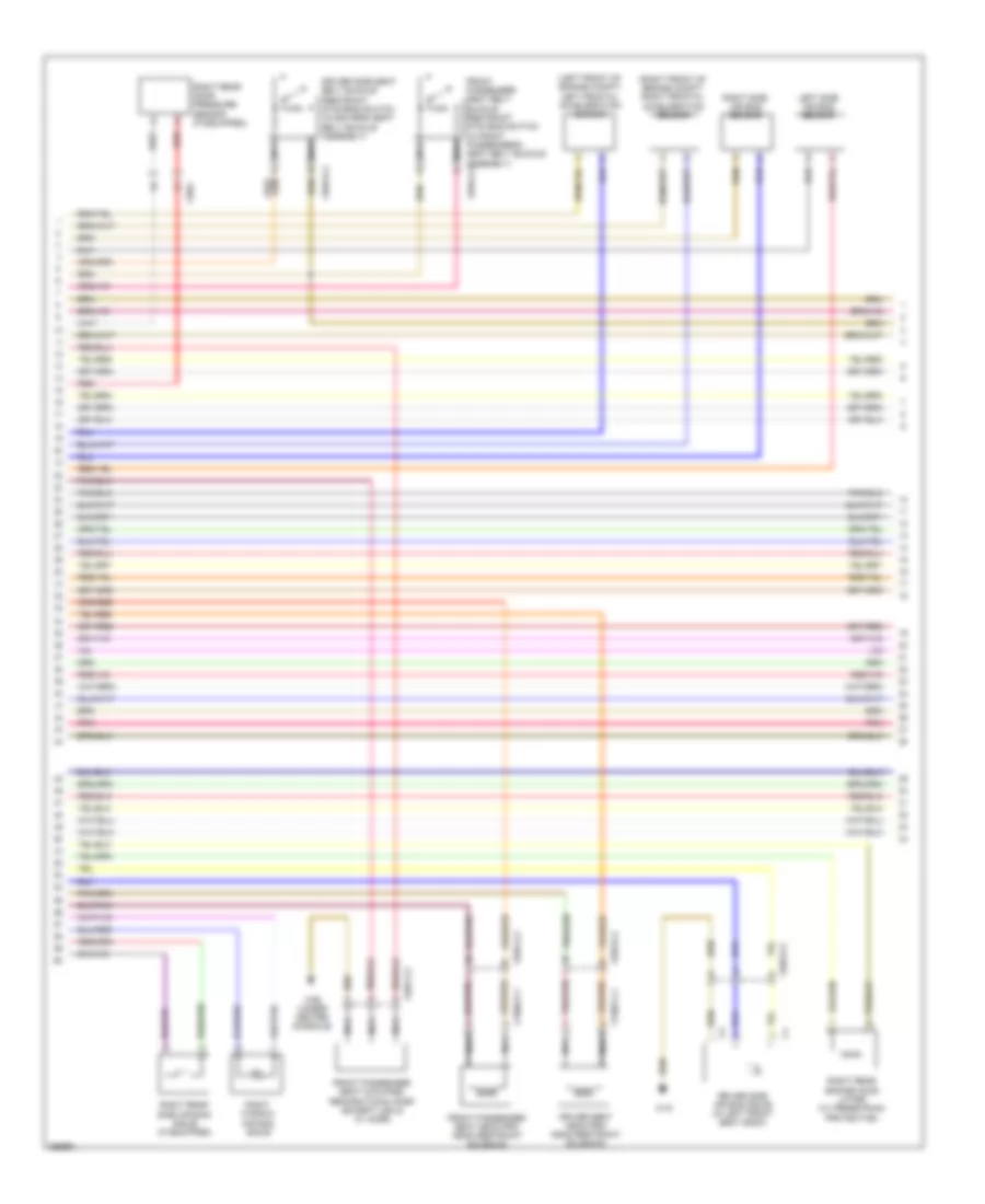 Supplemental Restraint Wiring Diagram, Sedan (2 of 4) for Mercedes-Benz E550 2011