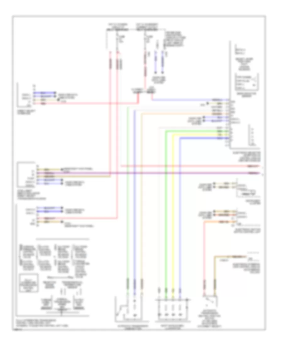 Transmission Wiring Diagram Sedan 1 of 2 for Mercedes Benz E550 2011