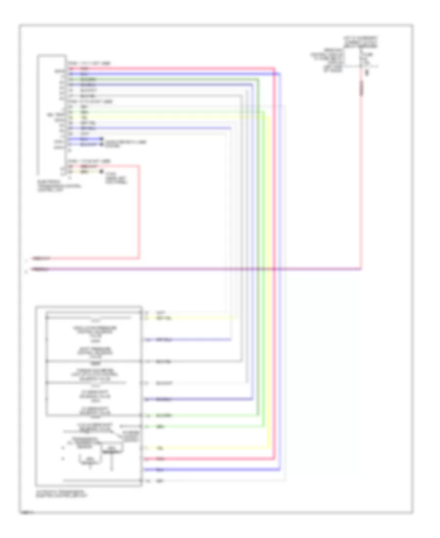 Transmission Wiring Diagram, Sedan (2 of 2) for Mercedes-Benz E550 2011