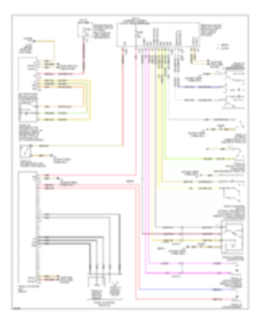 Trunk Pull Down Wiring Diagram for Mercedes Benz E550 2011