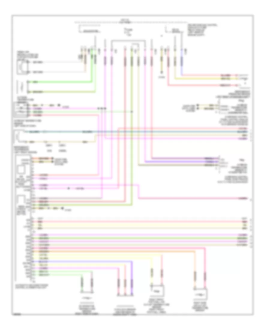 Automatic AC Wiring Diagram, Sedan without Thermotronic (1 of 3) for Mercedes-Benz E550 2011