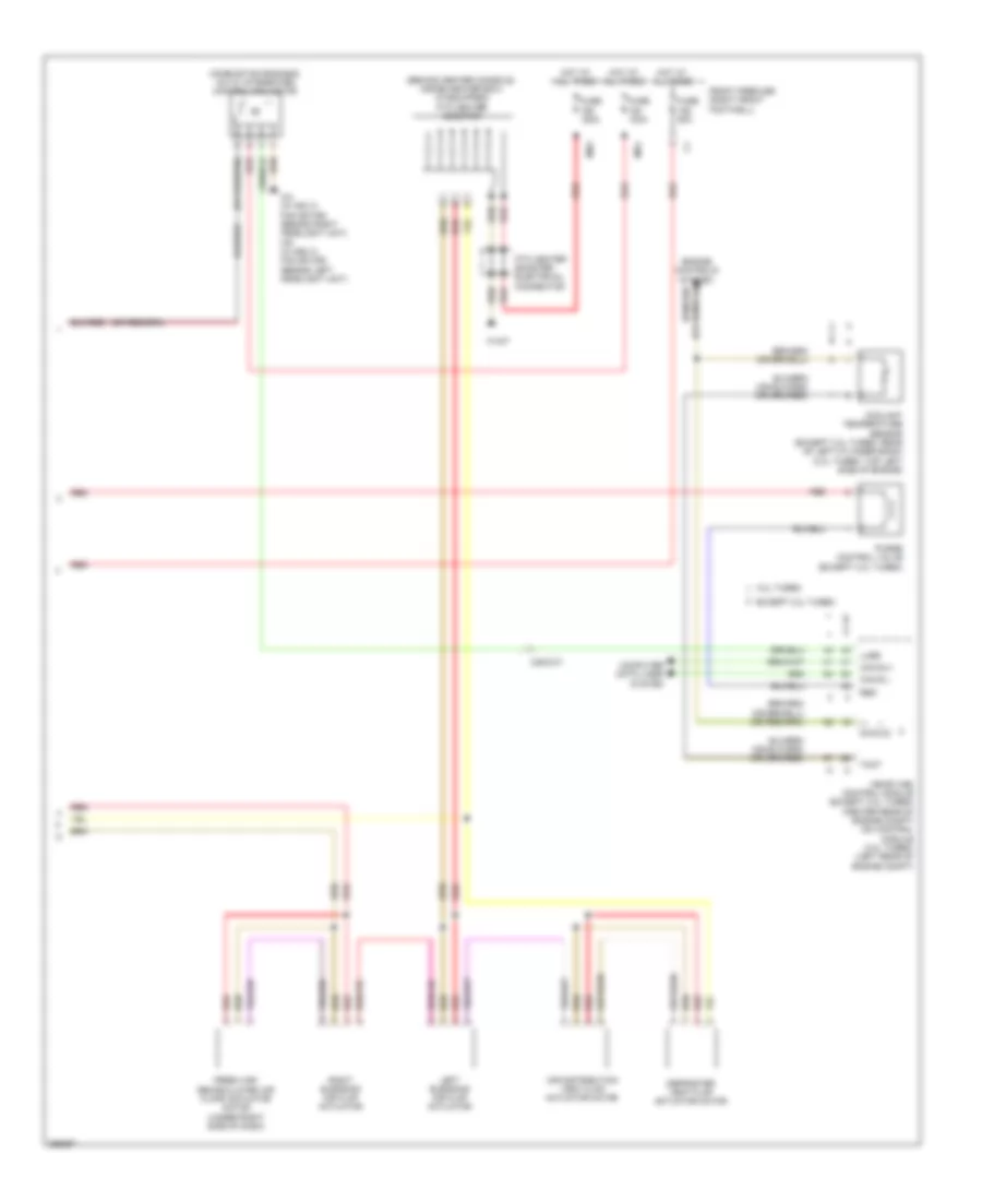 Automatic AC Wiring Diagram, Sedan without Thermotronic (3 of 3) for Mercedes-Benz E550 2011