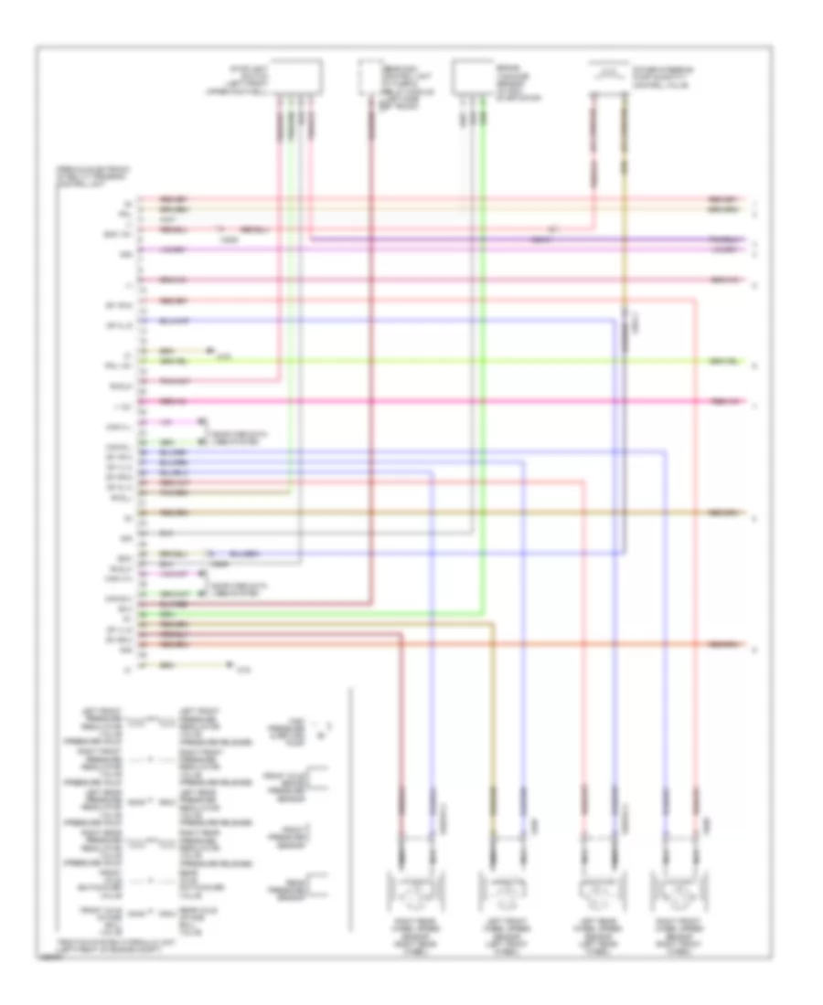 Anti-lock Brakes Wiring Diagram, Coupe with Premium (1 of 2) for Mercedes-Benz E550 2011