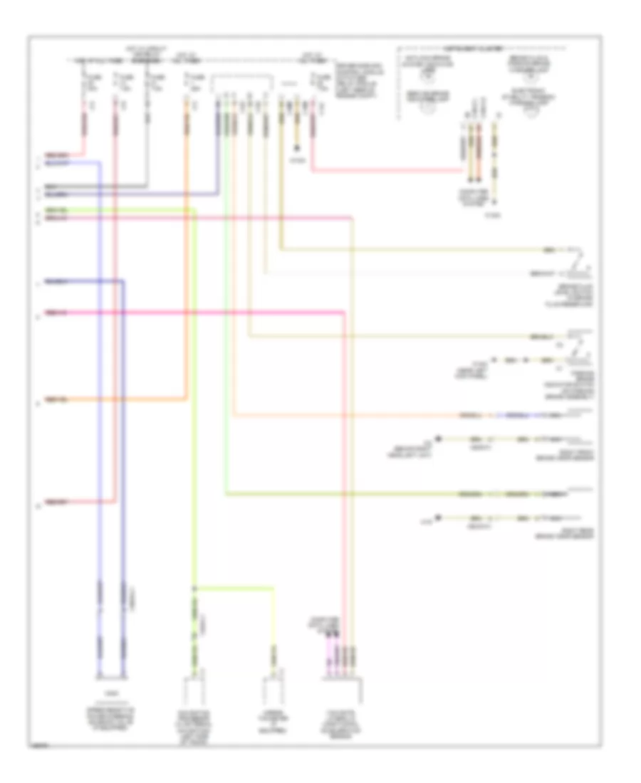 Anti-lock Brakes Wiring Diagram, Sedan with Premium (2 of 2) for Mercedes-Benz E550 2011