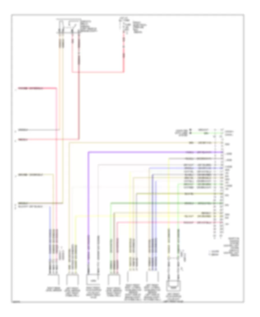 Electronic Suspension Wiring Diagram (2 of 2) for Mercedes-Benz E550 2011