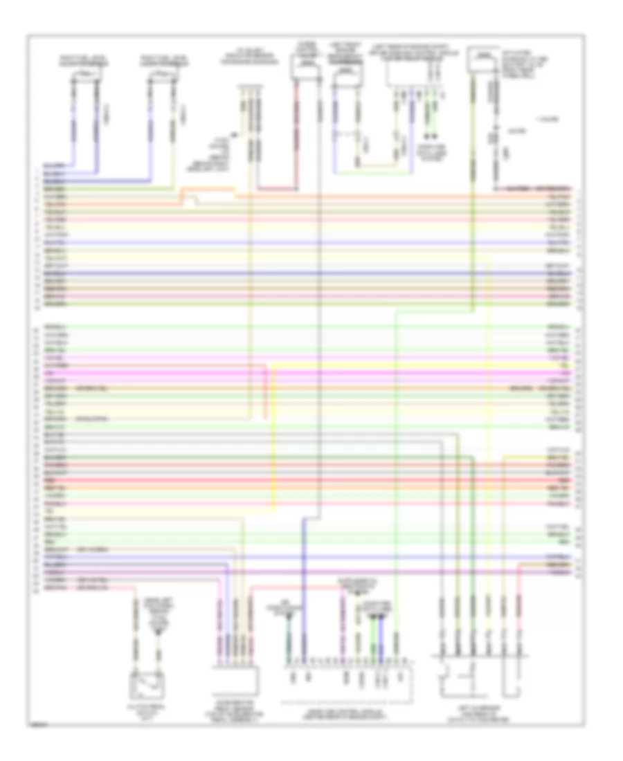 5.5L, Engine Performance Wiring Diagram (3 of 6) for Mercedes-Benz E550 2011