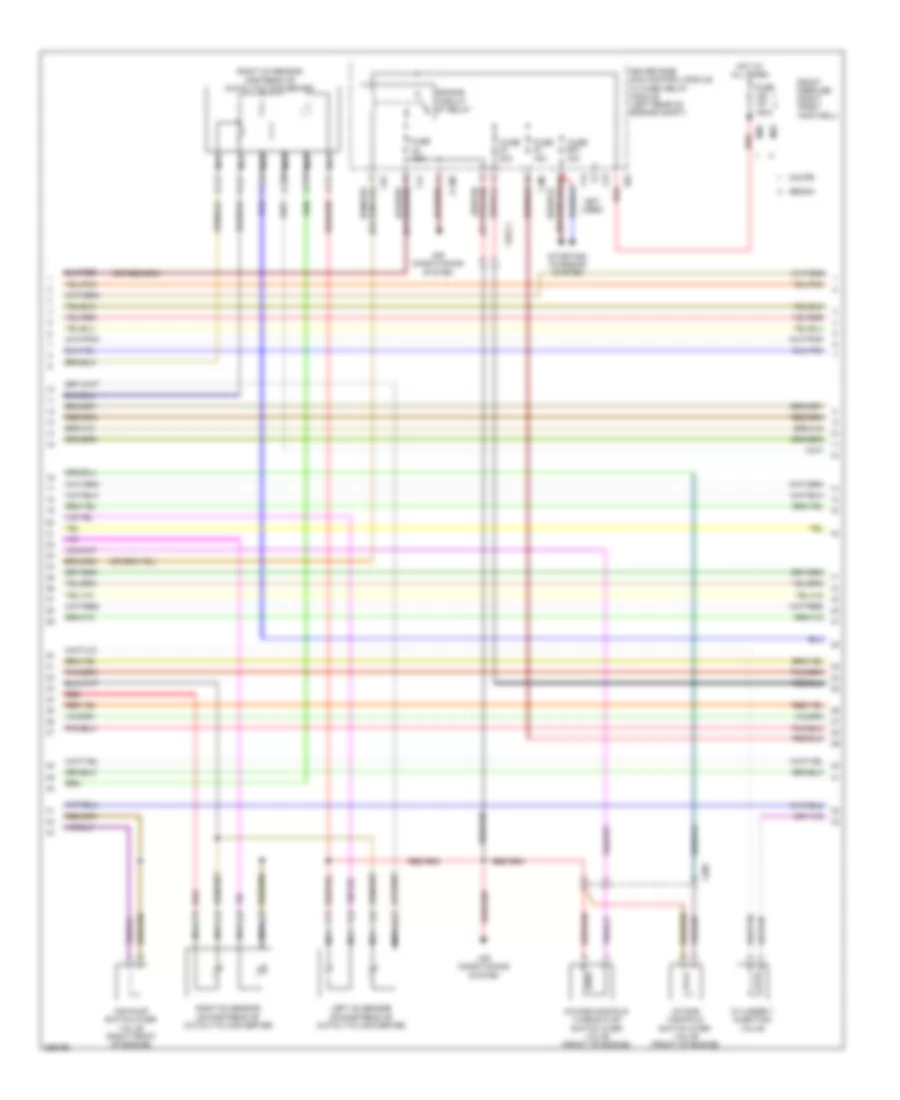 5.5L, Engine Performance Wiring Diagram (4 of 6) for Mercedes-Benz E550 2011