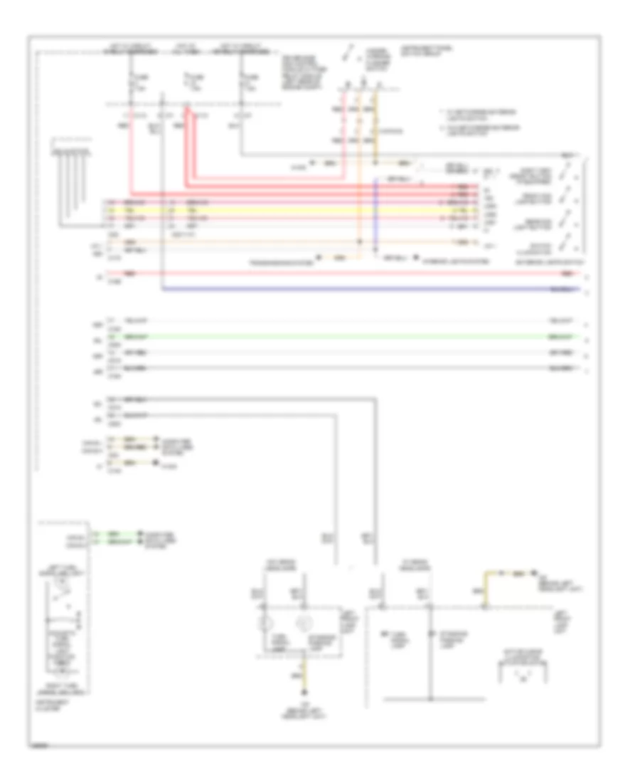 Exterior Lamps Wiring Diagram, Sedan (1 of 3) for Mercedes-Benz E550 2011