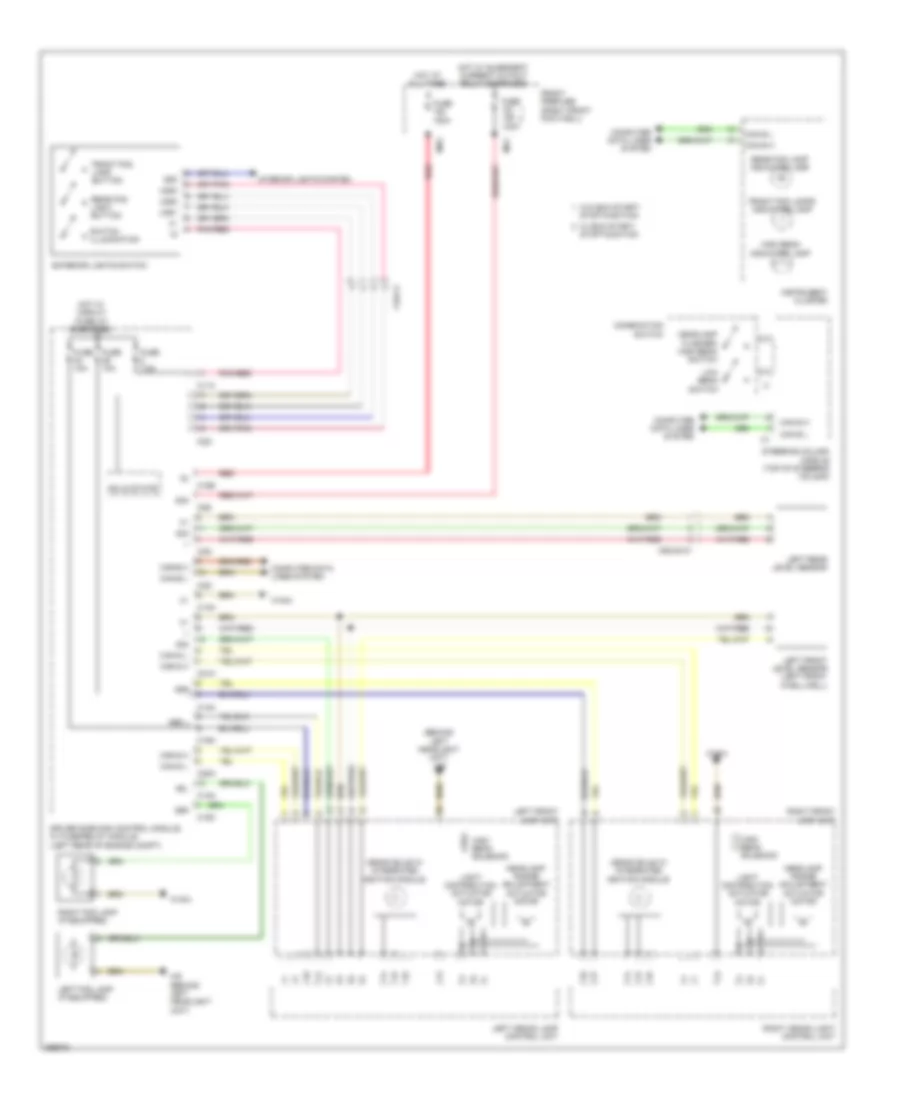 Headlights Wiring Diagram Coupe with Xenon Lamps for Mercedes Benz E550 2011