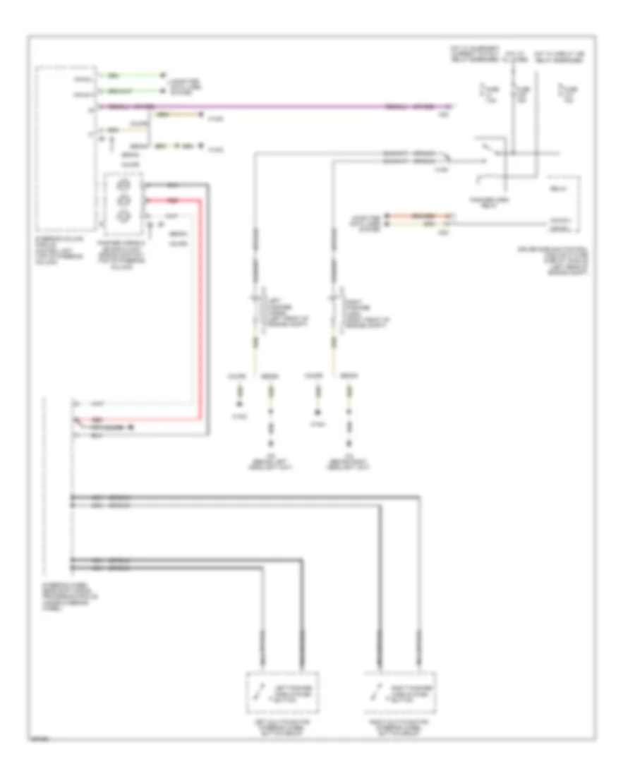 Horn Wiring Diagram for Mercedes Benz E550 2011