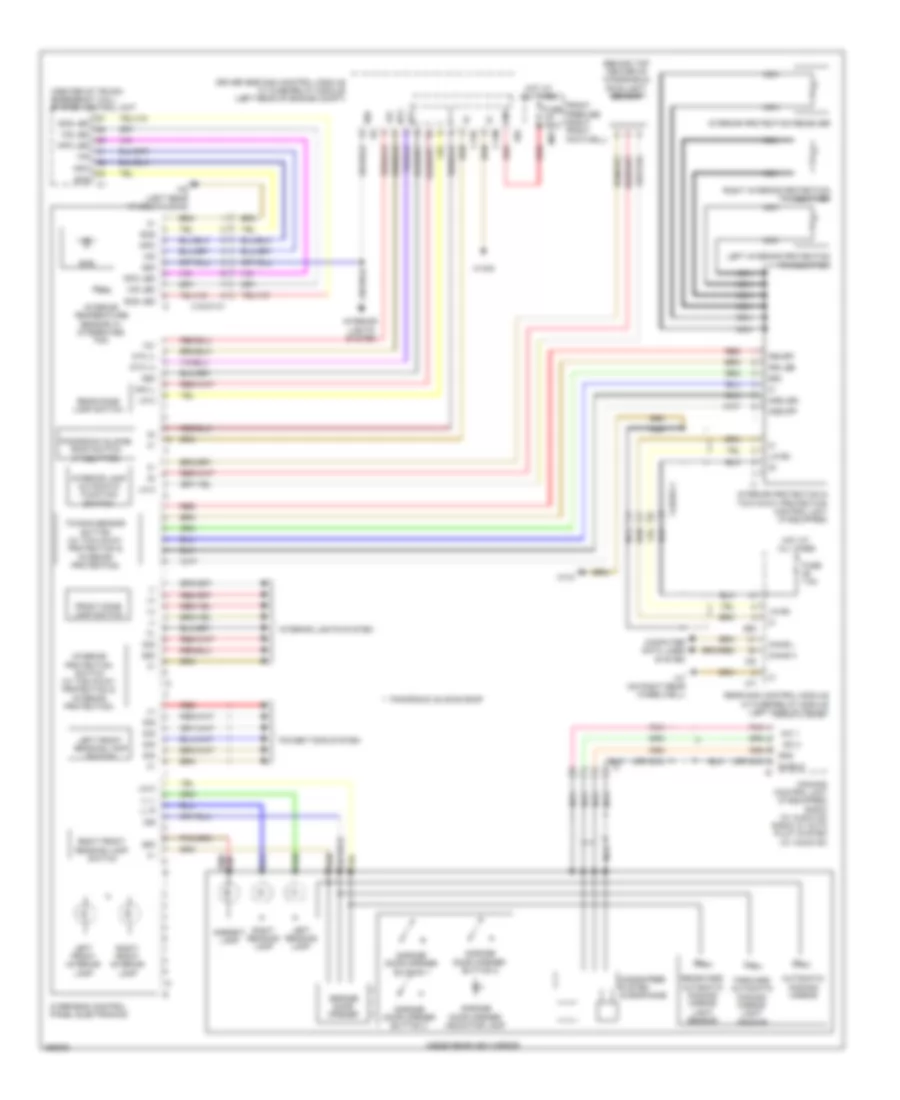 Overhead Console Wiring Diagram Sedan without Power Tilting Sliding Roof for Mercedes Benz E550 2011