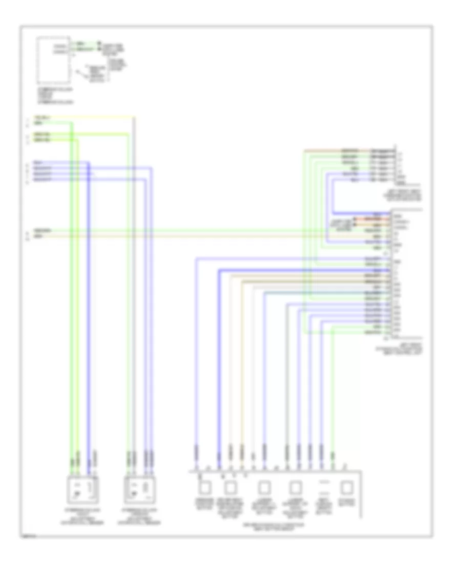 Driver s Memory Seat Wiring Diagram Sedan 2 of 2 for Mercedes Benz E550 2011