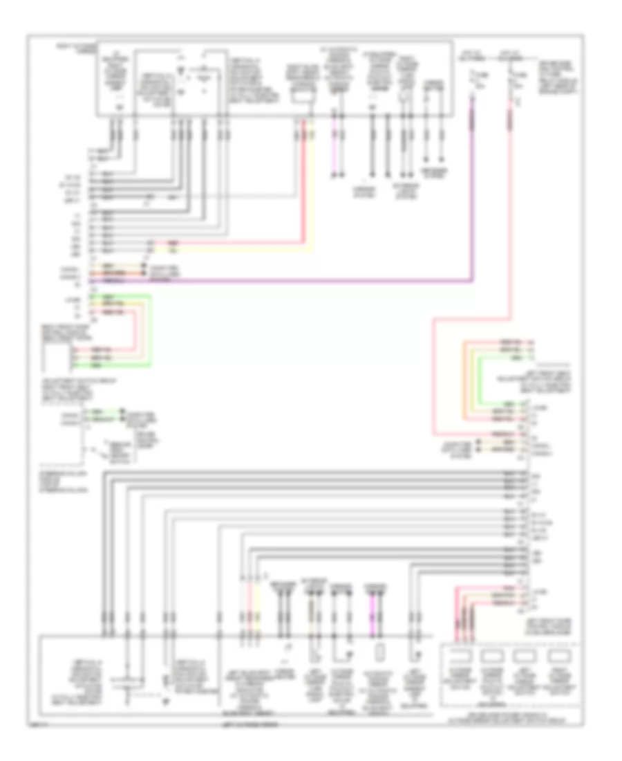 Memory Mirrors Wiring Diagram, Sedan for Mercedes-Benz E550 2011