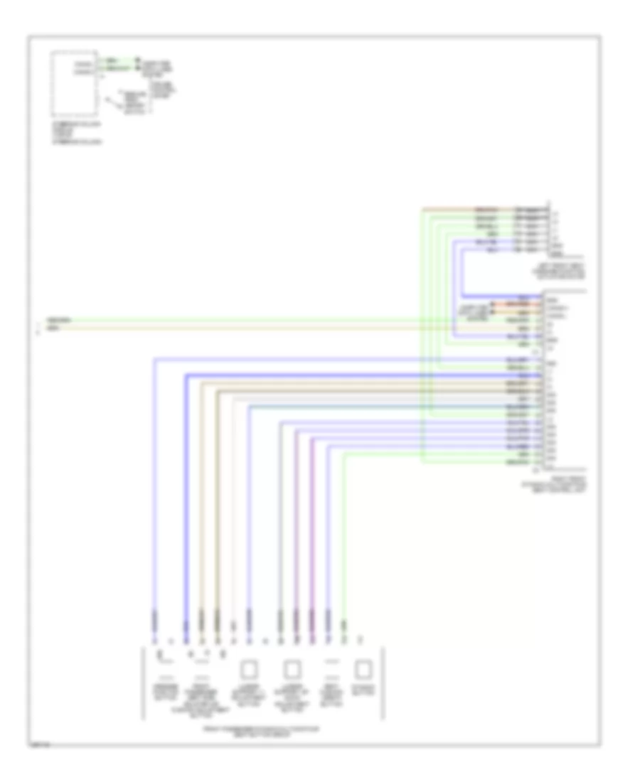 Passengers Memory Seat Wiring Diagram, Sedan (2 of 2) for Mercedes-Benz E550 2011