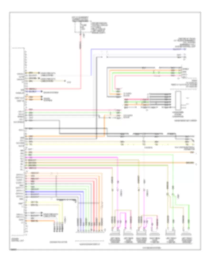 COMAND Actuation Wiring Diagram Sedan 1 of 2 for Mercedes Benz E550 2011