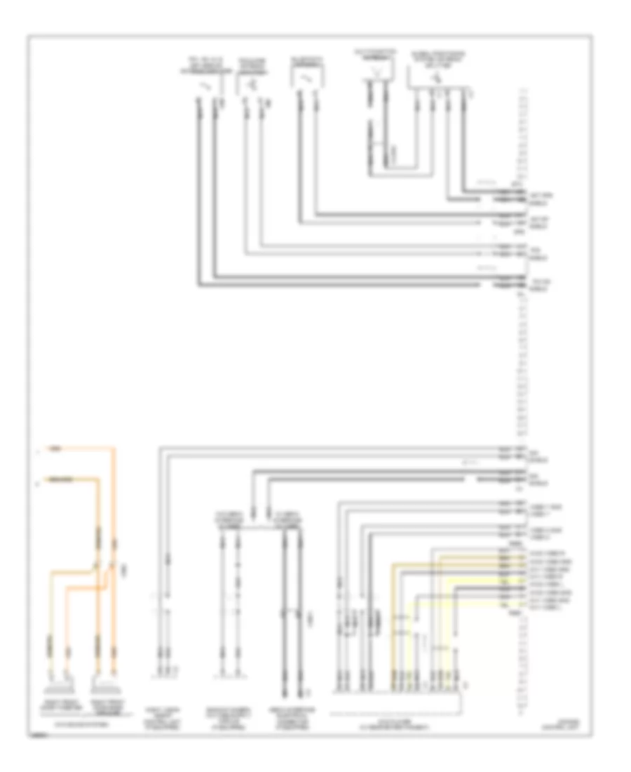 COMAND Actuation Wiring Diagram Sedan 2 of 2 for Mercedes Benz E550 2011