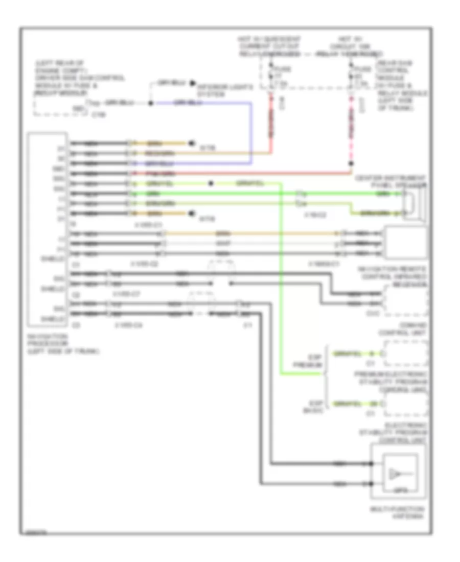 Navigation Wiring Diagram for Mercedes Benz E550 2011