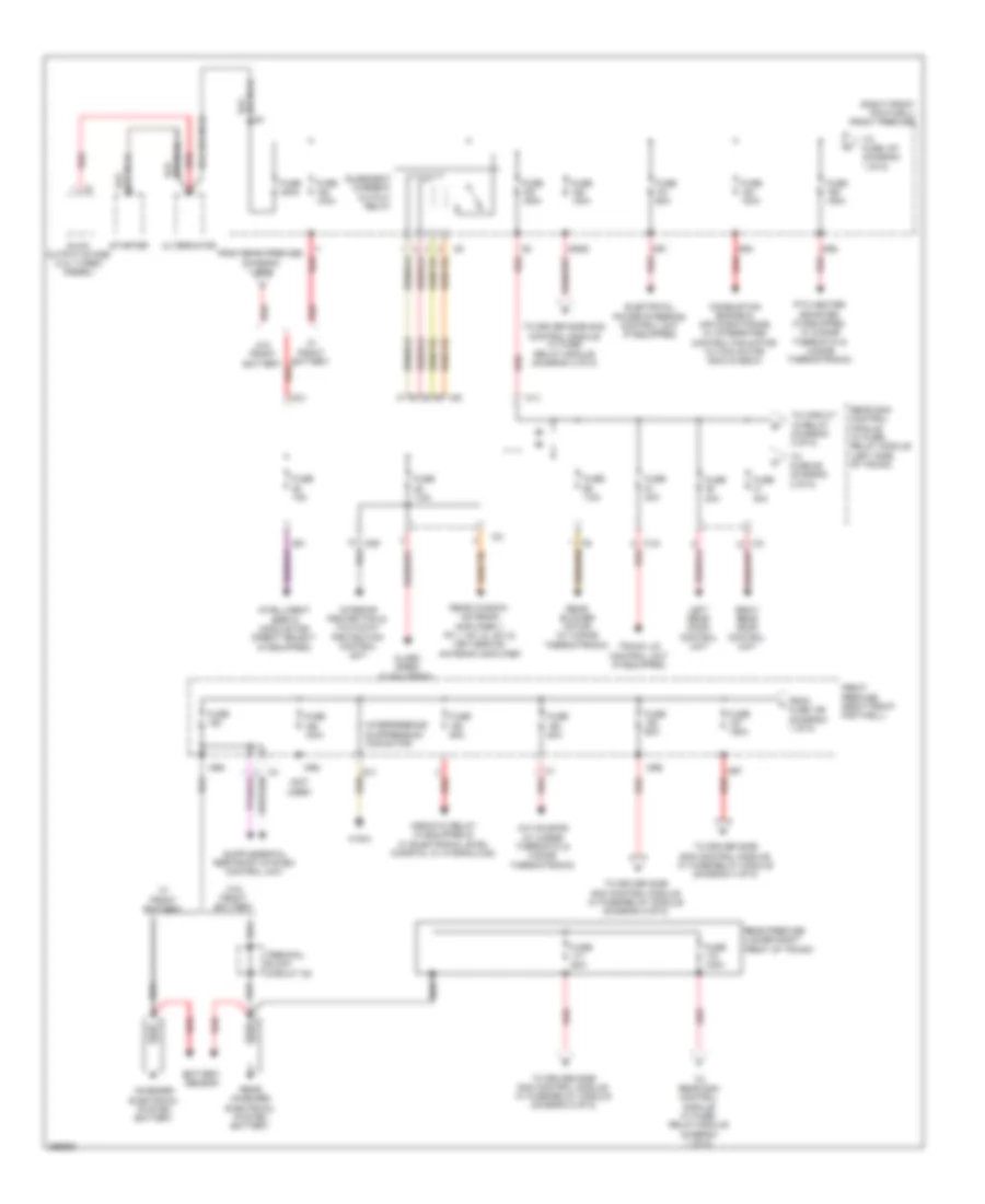 Power Distribution Wiring Diagram Sedan 1 of 5 for Mercedes Benz E550 2011