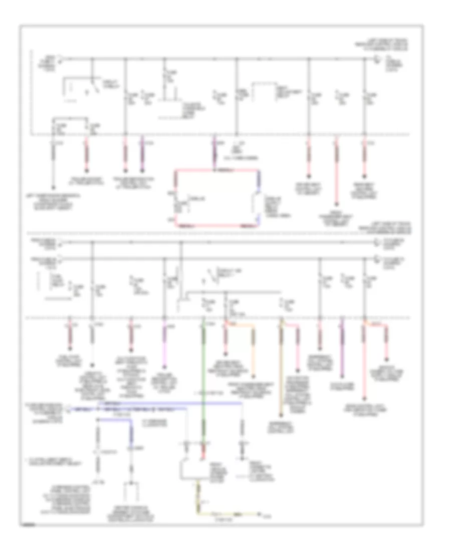 Power Distribution Wiring Diagram Sedan 2 of 5 for Mercedes Benz E550 2011