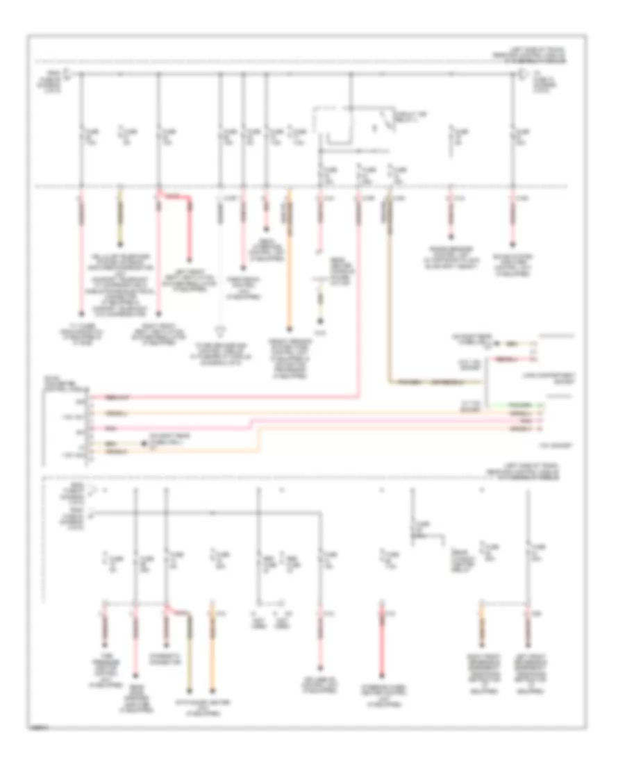 Power Distribution Wiring Diagram, Sedan (3 of 5) for Mercedes-Benz E550 2011